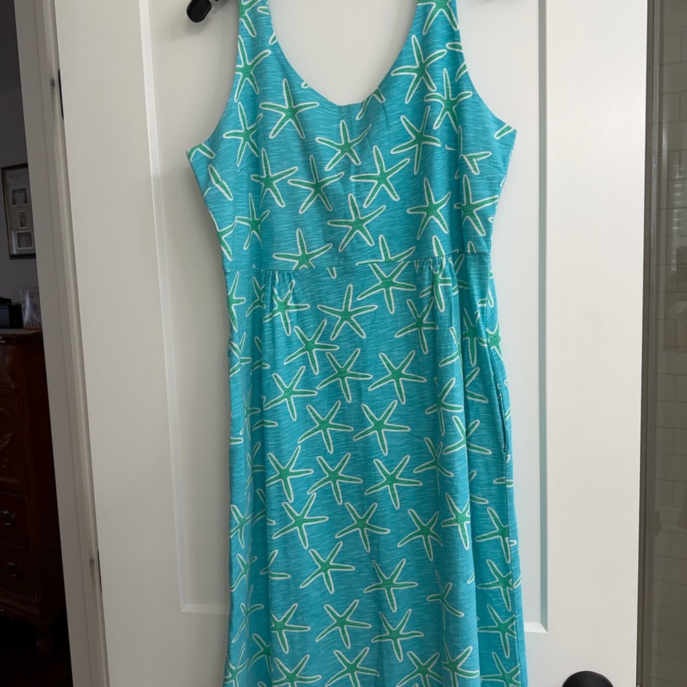 Blue Starfish Pattern Dress